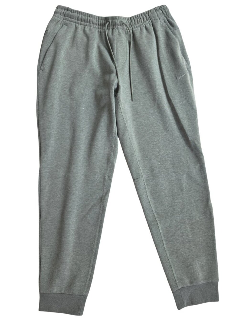 Nike Dri-FITUV Heather Sage Green Fleece Tapered Jogger Sweatpants Medium